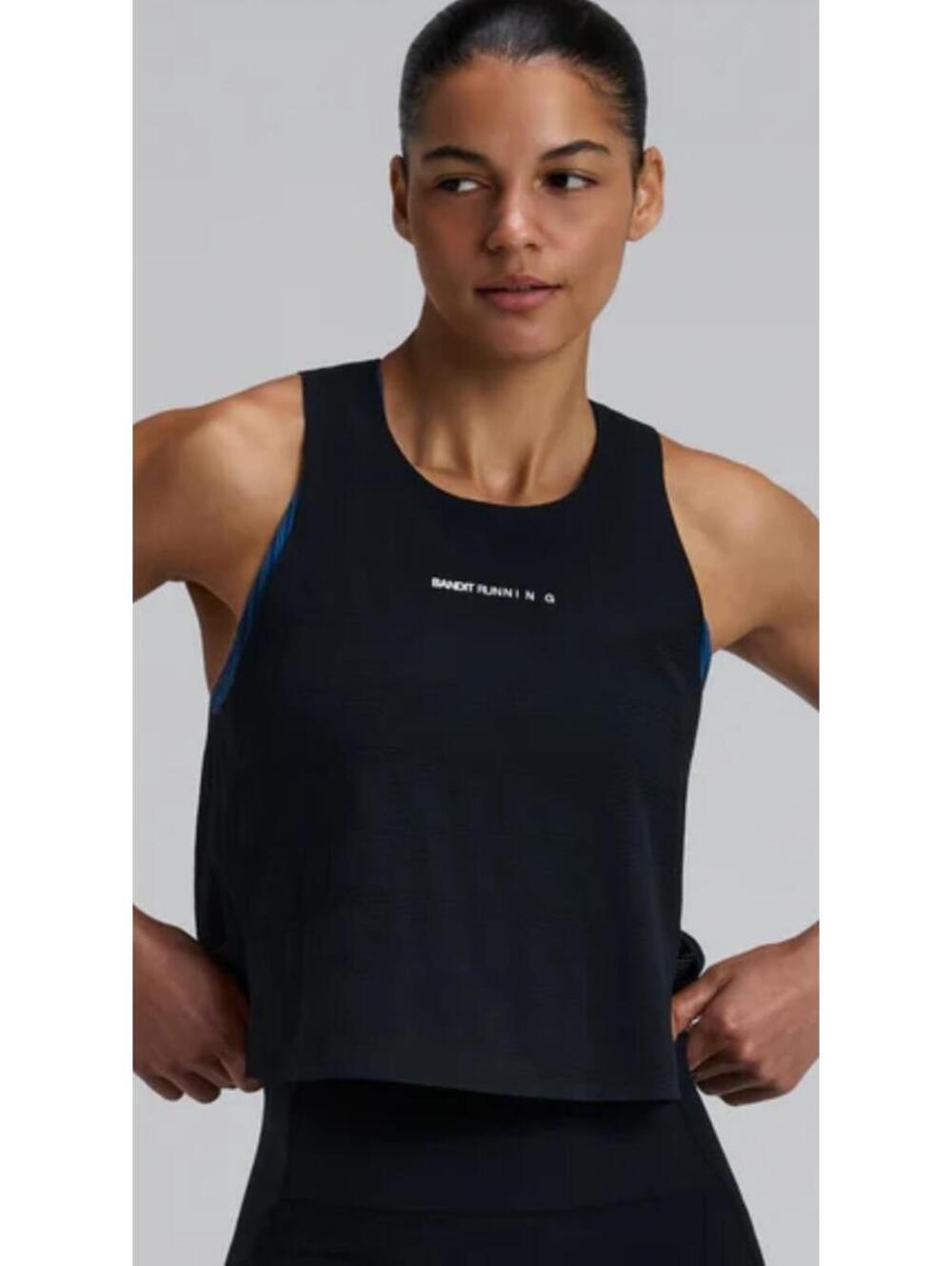 Bandit Running Black Athletic Tank Top SMALL NEW